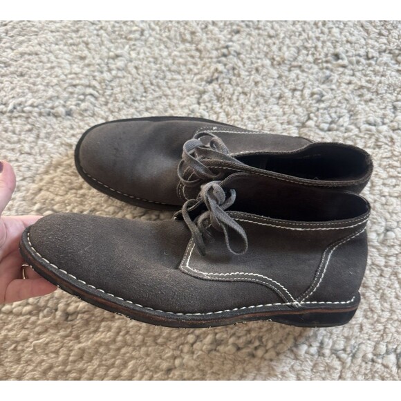 John Varvatos Star USA Chukka Boots Shoes Grey Suede Size 11 M Mens - Picture 3 of 9